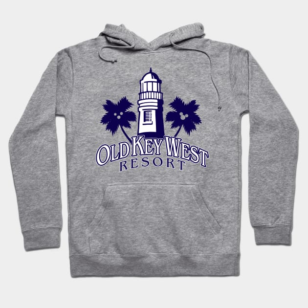 Old Key West Resort Logo - 3 Hoodie by Mouse Magic with John and Joie